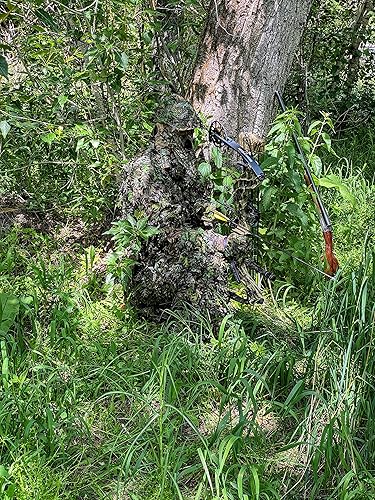 Miniatura 9 de QuikCamo Mossy Oak 3D Leafy Camo Ghillie traje, malla transpirable ligera para hombres de caza