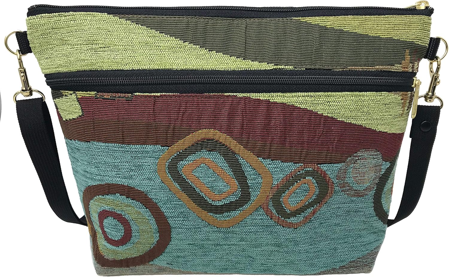 Danny K. Women's Tapestry Bag Shoulder Handbag, Large Zipper Purse Handmade in the USA - Image 4