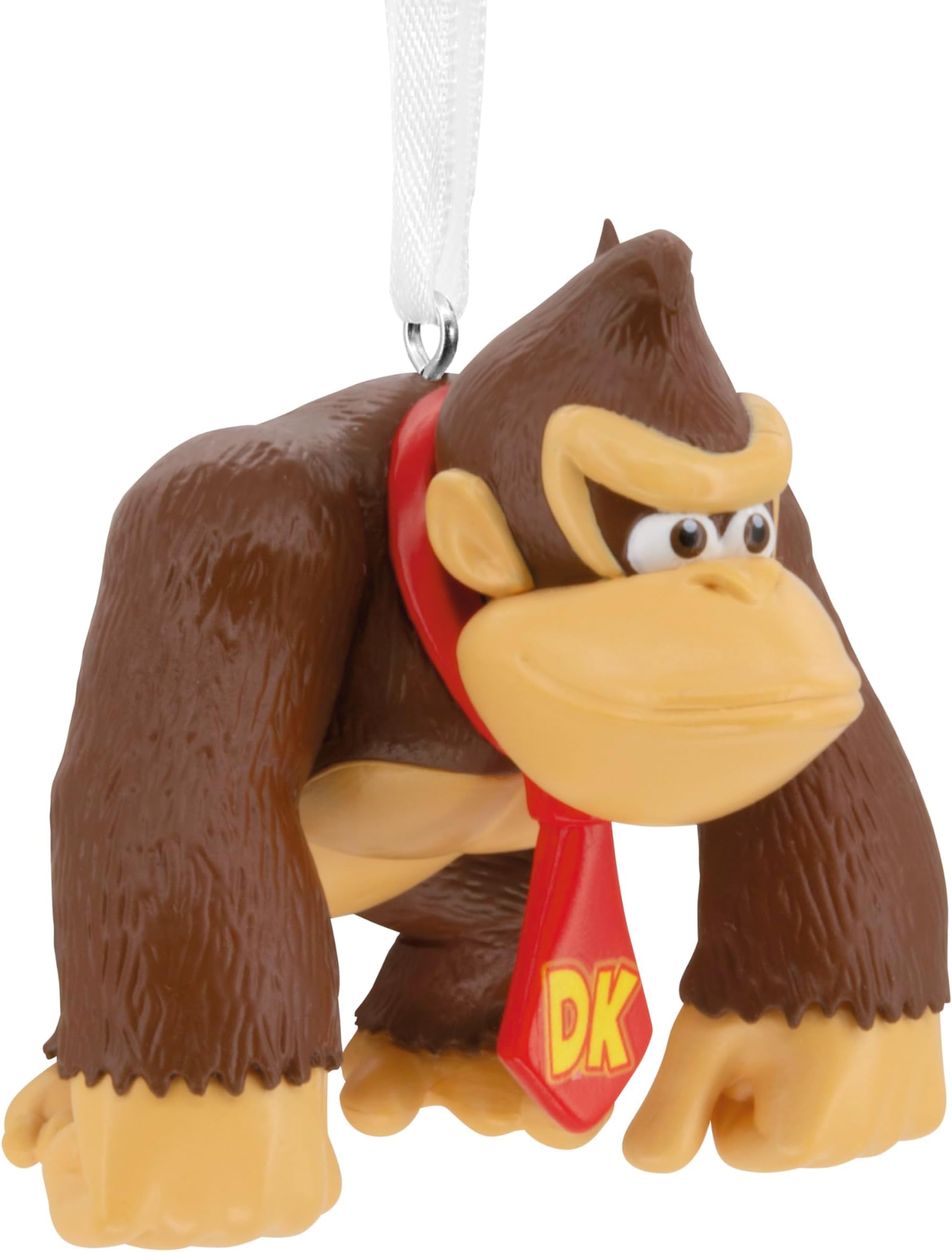 Hallmark Donkey Kong Hanging Ornament, Nintendo Plastic Tree Decoration, Gifts for Christmas