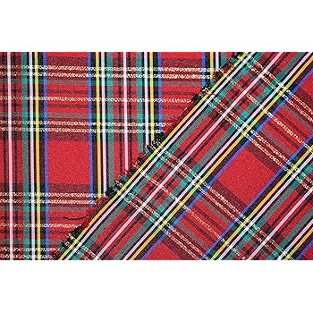 polyester tartan fabric by the yard