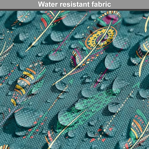 Miniatura 6 de Lunarable Tela tribal de The Yard, diseño creativo de plumas bohemias y flechas culturales, tela decorativa para tapicería y detalles del hogar, 2