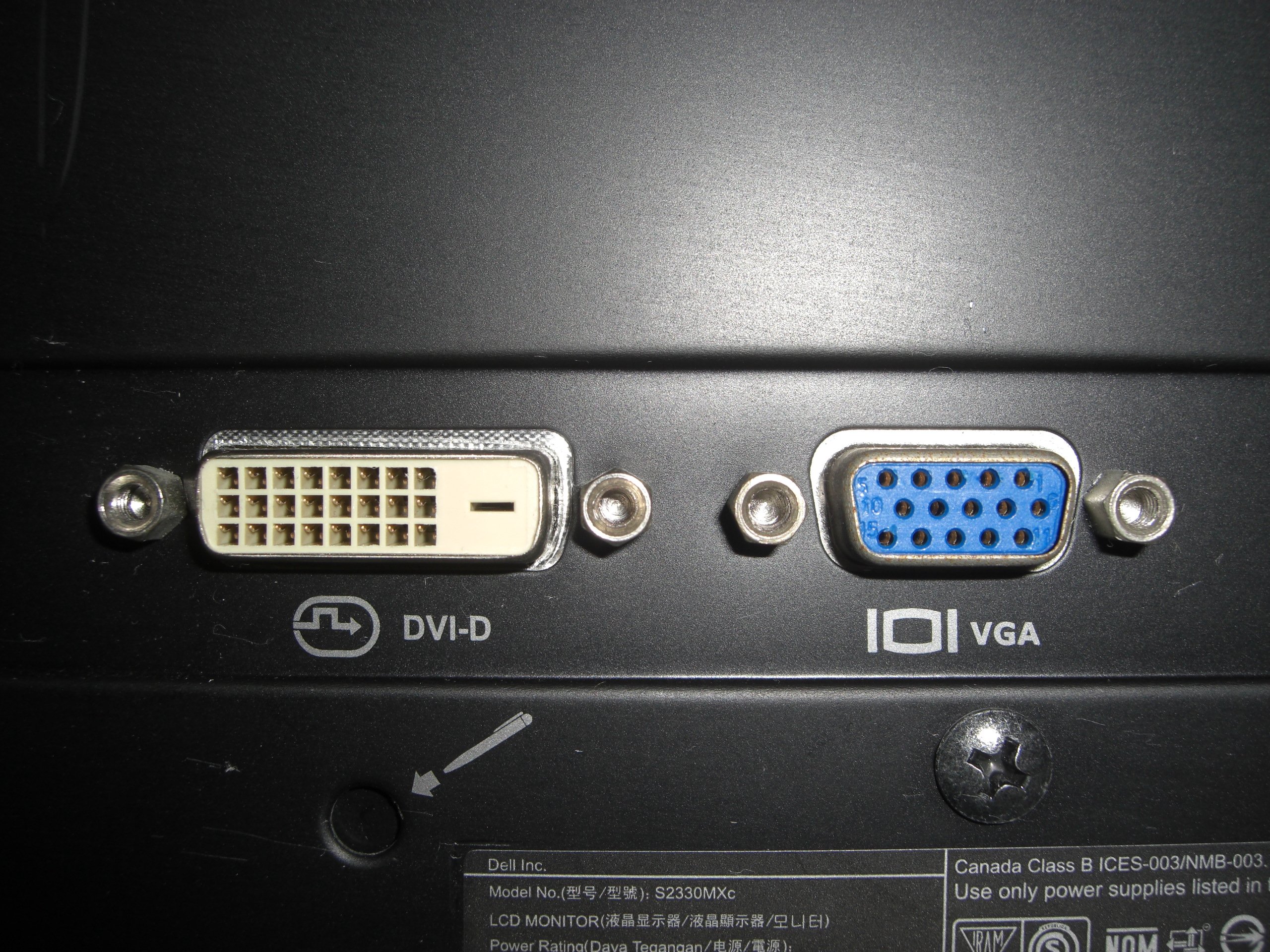 Amazon.co.jp: 【中古】 DELL S2330Mxc (23inch FullHD(解像度