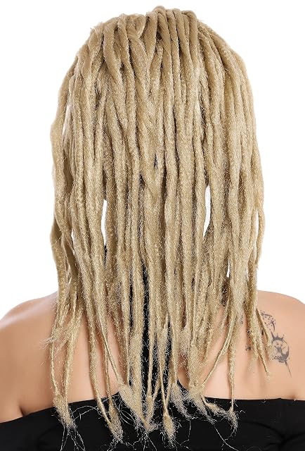 Foto 4 de 5 de WIG ME UP- 90674-ZA89 Peluca Mujer Hombre Carnaval Halloween Dreadlocks Rasta Rastafari Caribe Tablista Rubio