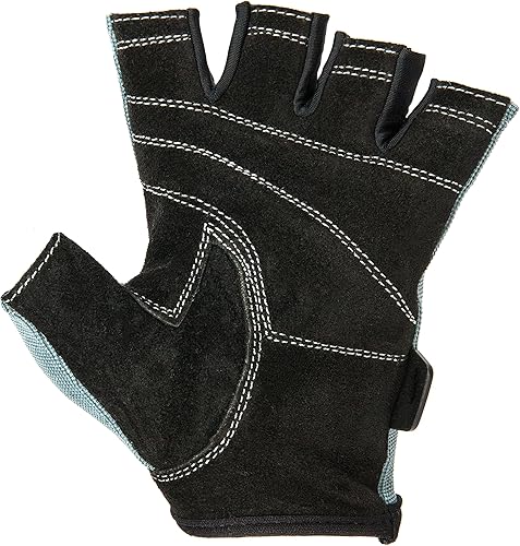 Miniatura 4 de Contraband Black Label 5050 Mens Basic Leather Fingerless Weight Lifting Gloves - Durable Light - Medium Padded Split Leather Gym Gloves - Perfect