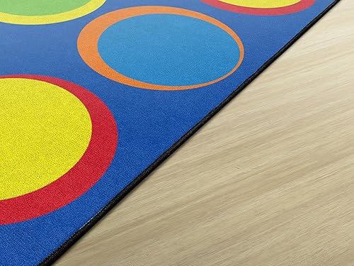 Miniatura 12 de Flagship Carpets Sitting Spots - Alfombra rectangular de asiento para aula infantil o sala de juegos infantil, alfombra de aprendizaje en casa,
