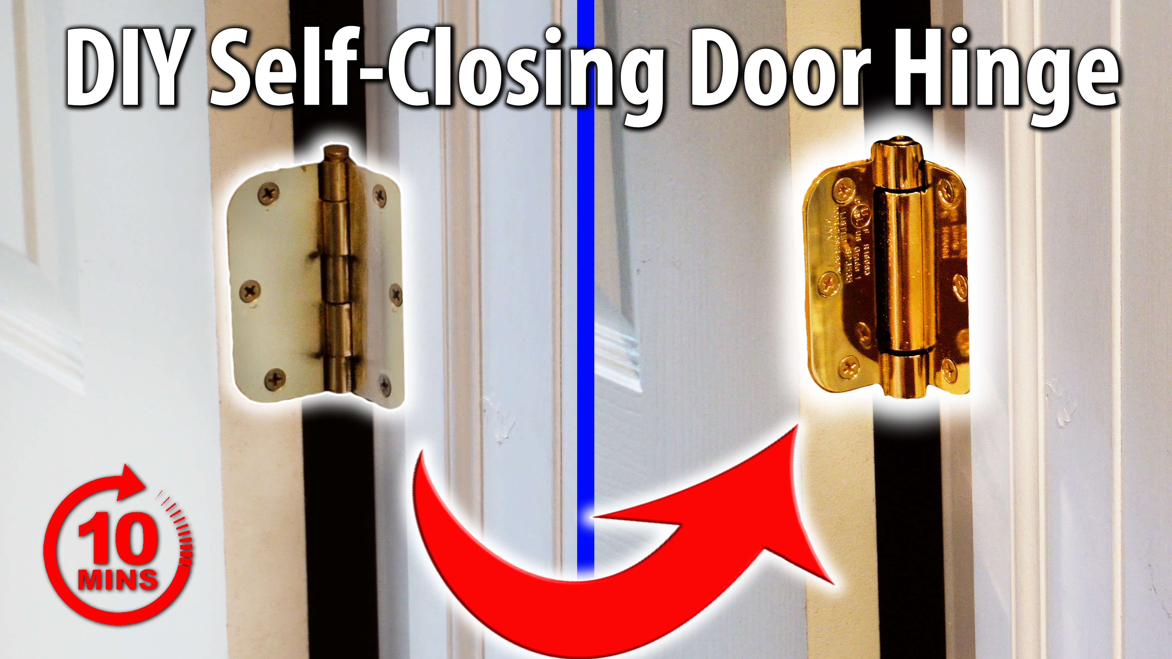 Watch DIY Tutorial Spring Loaded Self-Closing Door Hinge on Amazon Live