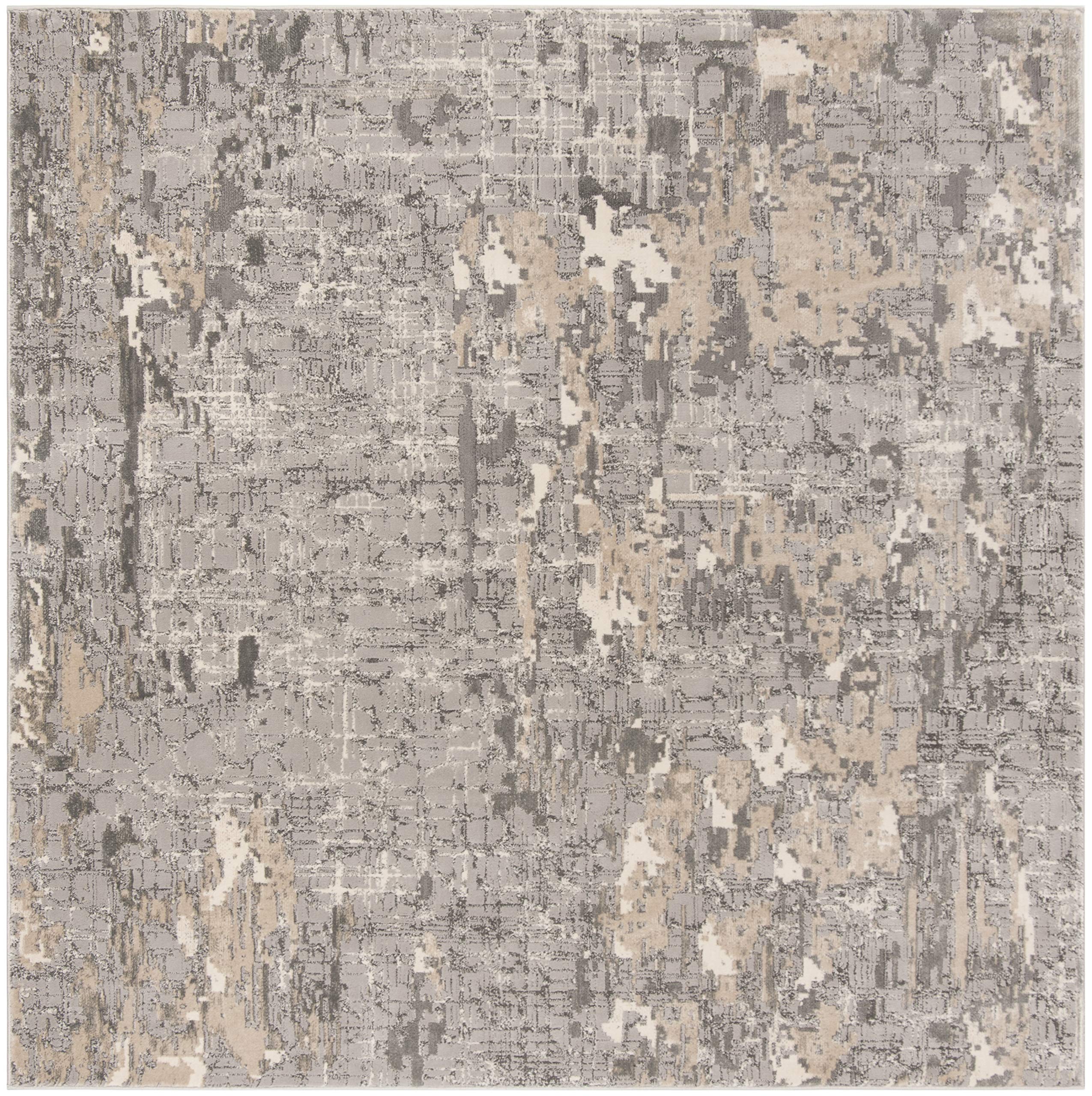 SAFAVIEH Trends Collection, tappeto da 1,5 mx 200 cm, beige e avorio, design geometrico moderno, non perde pelo e facile da pulire, ideale per aree ad