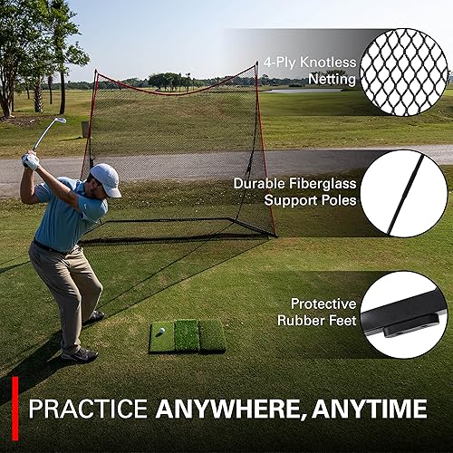 Miniatura 5 de Rukket Haack Golf Net  Practice Driving Indoor and Outdoor  Golfing at Home Swing Training Aids  by SEC Coach Chris Haack  Choose from 10x7 Hitting