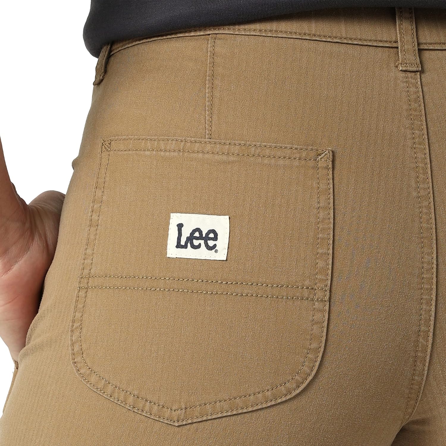 Lee Womens Ultra Lux Mid Rise Relaxed Straight Leg Pant - Image 4