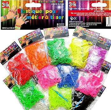Lot De 3600 Elastiques 388kidi Crochets Clips S 12 Pendentifs 12 Sachets De Lot De 3600 Elastiques 388kidi Crochets Clips S 12 Pendentifs 12 Sachets De
