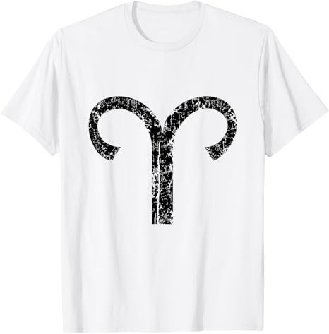 Zodiac Sign Aries (Vintage Black) Aries T-Shirt