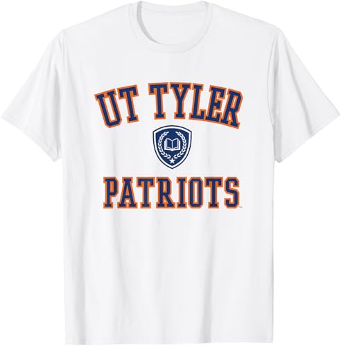 Camiseta oficial de Texas Tyler Patriots Varsity, Blanco Blanco,Gris Jaspeado,Rosado