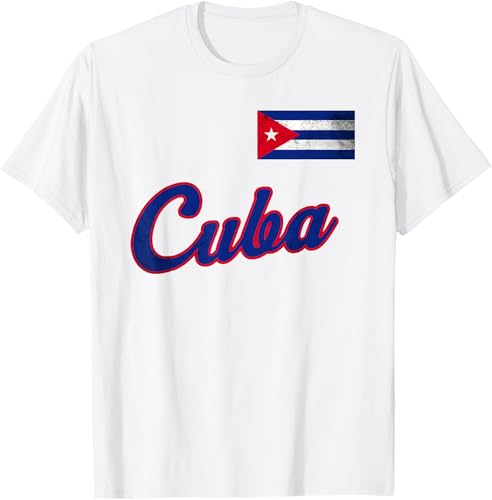 Miniatura 34 de Cuba 2023 Baseball Flag Pride Cubano Beisbol Cuban T-Shirt Black,White,Baby Blue,Silver Grey,Olive Green,Lemon Yellow,Heather Grey,Heather