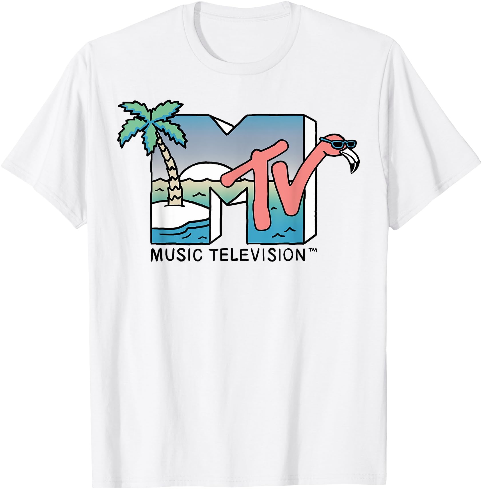 Vintage Flamingo Logo Men's T-Shirt