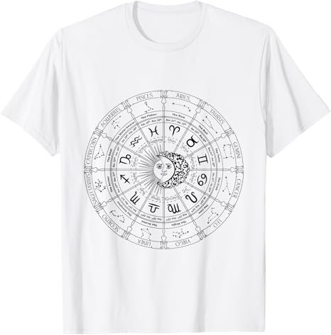 2018 Astrology Horoscope Zodiac Sign Calendar t-shirt T-Shirt