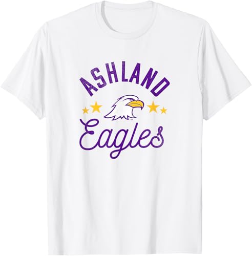 Miniatura 3 de Ashland University Camiseta con logotipo de Eagles, Gris Gris Oscuro,Blanco,Plateado,Gris Jaspeado