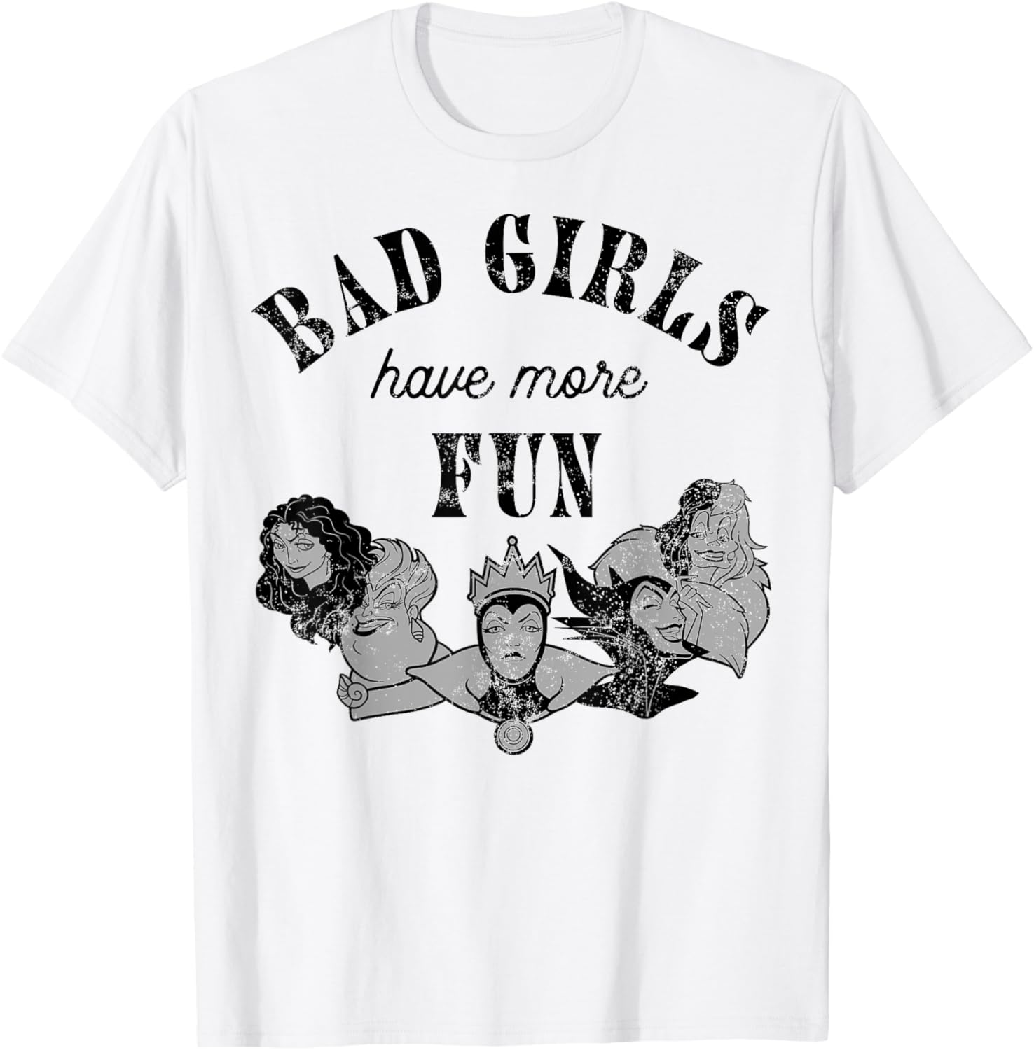 Disney Villains Bad Girls Have More Fun C1 T-Shirt, white