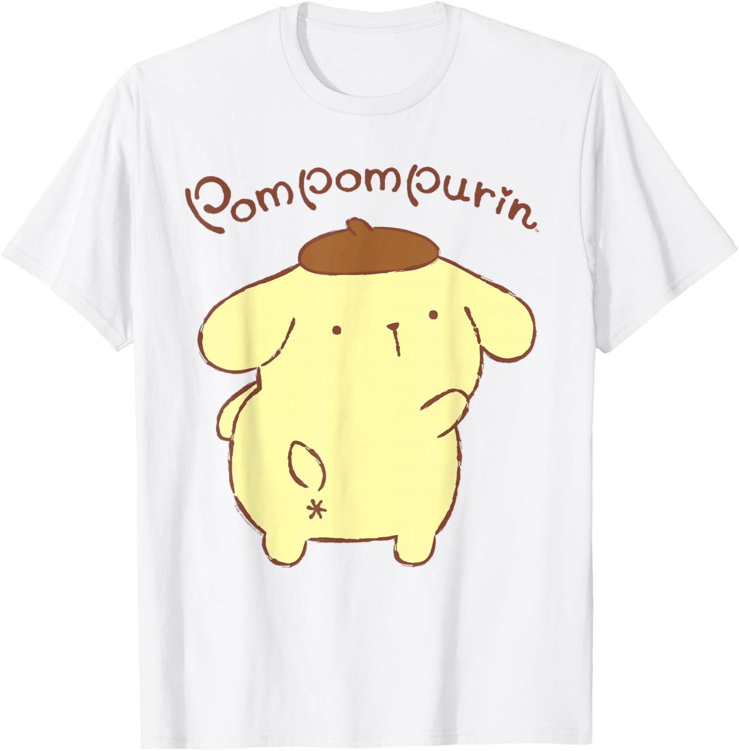Sanrio Pompompurin Backside Logo Tee Shirt T-Shirt