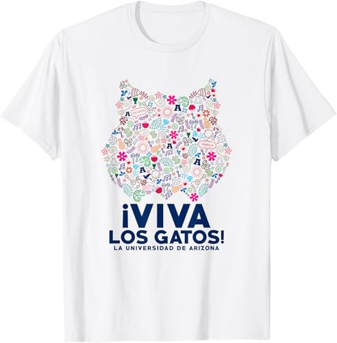 University of Arizona Wildcats Viva Los Gatos - Camiseta, Blanco