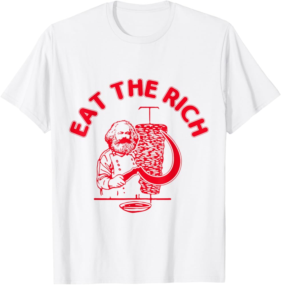 Karl Marx Eat Doner Rich Socialism T-Shirt, White