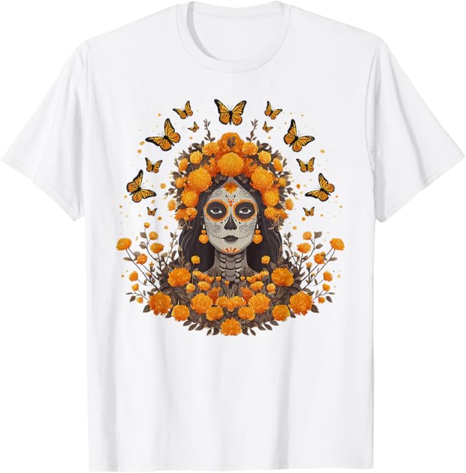 Day of the Dead Sugar Skull Women Men Apparel Co.