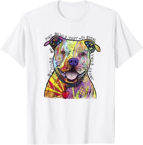 Miniatura 65 de Beware Of Pit Bulls, Dean Russo Pitbull Original - Dog Lover T-Shirt Black,Navy Blue,Asphalt Grey,Slate Grey,White,Cranberry Red,Kelly Green,Olive