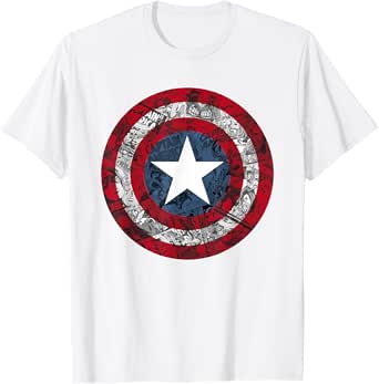 Marvel Captain America Avengers Shield Comic C1 T-Shirt