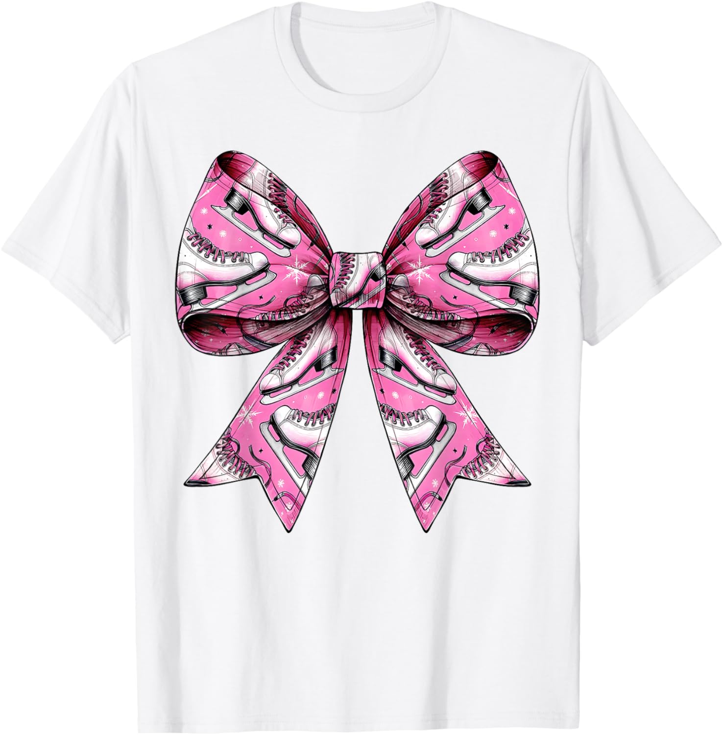 Coquette Bow Ice Skating Ice Skater Figure Skating Shoes Mom T-Shirt Coquette Bow Ice Skating Ice Skater Figure Skating Shoes Mom T-Shirt