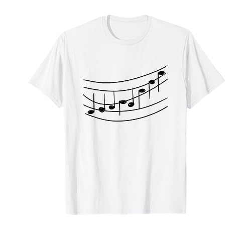 Notas musicales clásicas Partituras Camiseta