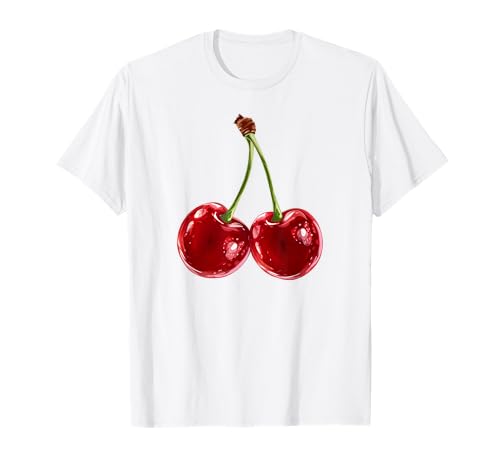 Cherry Red Aesthetic Cherries Trendy Summer Women T-Shirt