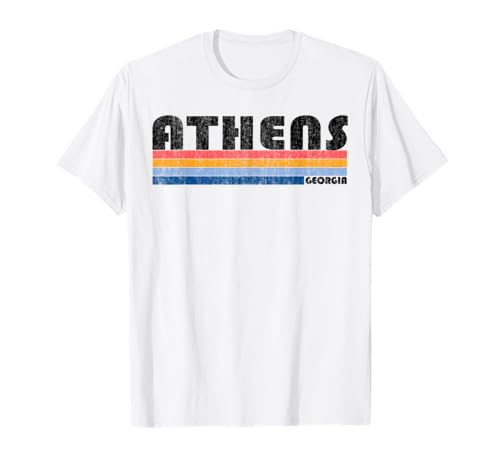 Vintage 1980s Style Athens GA T Shirt T-Shirt
