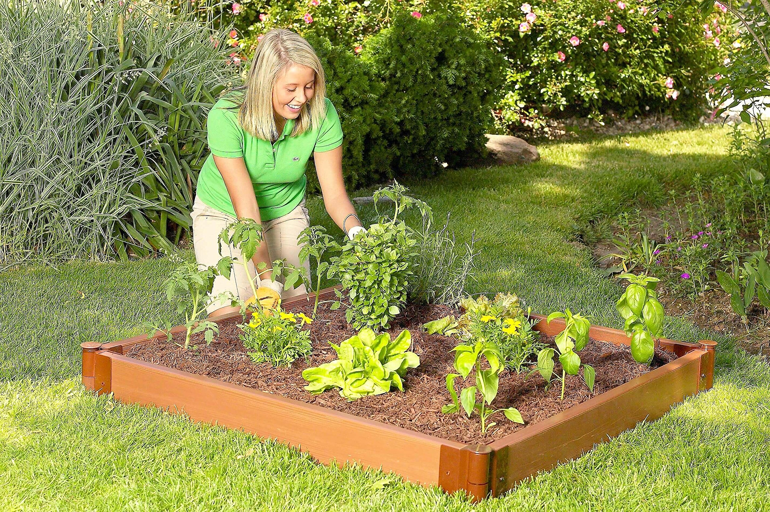 Frame It All Two Inch Series 4ft. x 4ft. x 5.5 in. Composite Raised Garden Bed Kit - Image 3