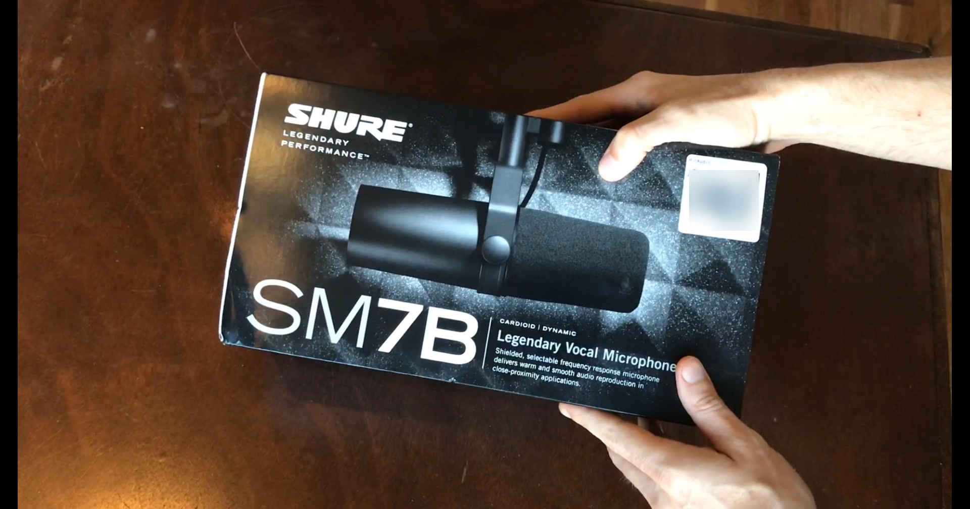 Watch Unboxing the Shure SM7B Mic with Audio Sample on Amazon Live
