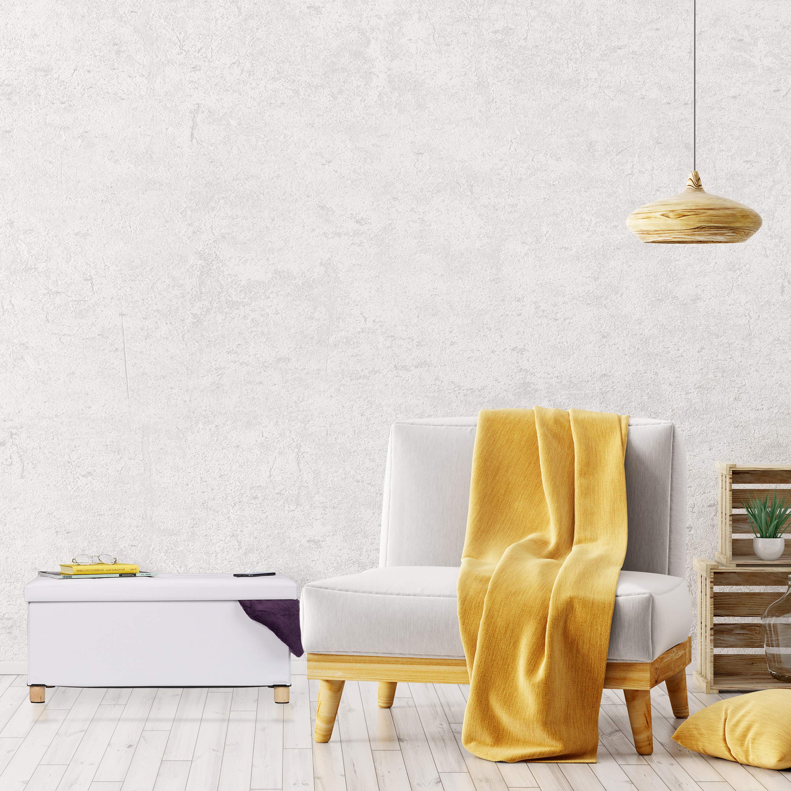 relaxdays cassapanca Panca con Contenitore, in finta pelle, Imbottita, Corridoio, Camera da Letto, HxLxP: 35 x 76 x 37 cm, Bianca, legno, gommapiuma, 1 pz