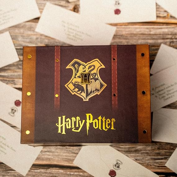 Harry Potter Acceptance Letter Explosion Box by Send A Cake Ready to Gift, No Assembly Needed Includes 8 Chocolate Brownies Magical Birthday & Celebration Gift for Women, Men, Adults, Kids