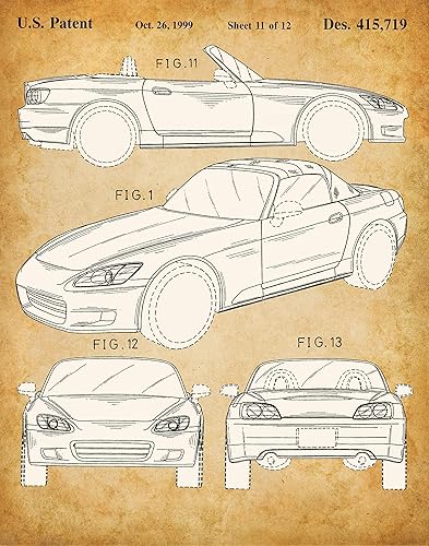Miniatura 9 de Honda S2000-11x14 Unframed Patent Print - Makes a Great Man Cave Decor and Gift Under 15 for Honda Fans and Car Enthusiasts