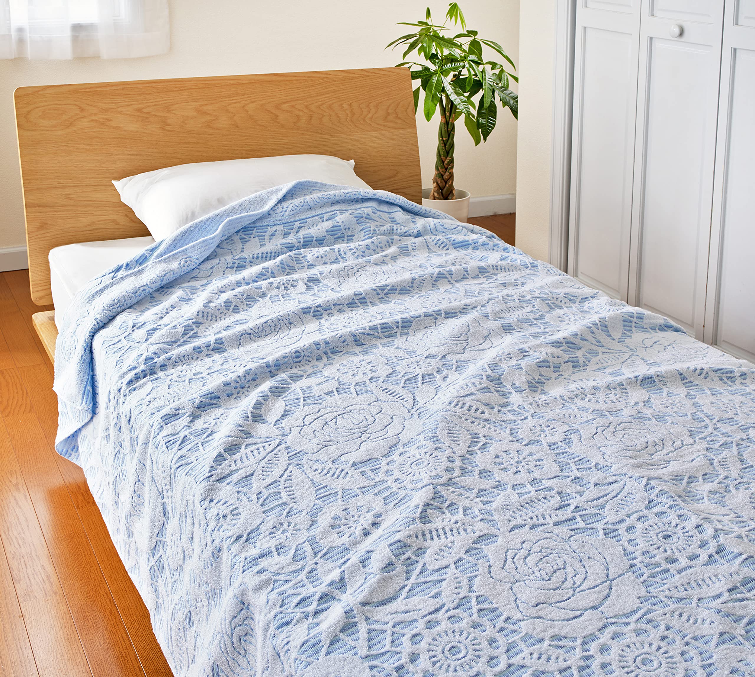 Amazon.co.jp: 今治タオルブランド タオルケット 3色組 ピンク ブルー