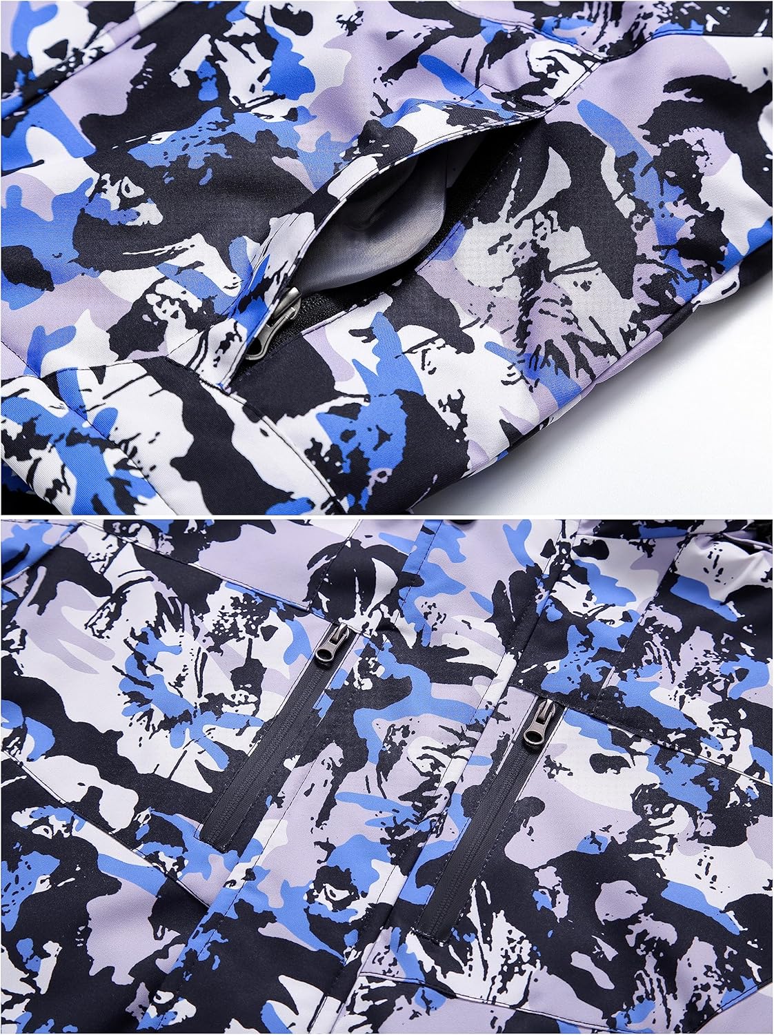 Pursky Boy's Waterproof Ski Jacket Kids Winter Snow Coats Fleece Raincoats Parka - Image 5