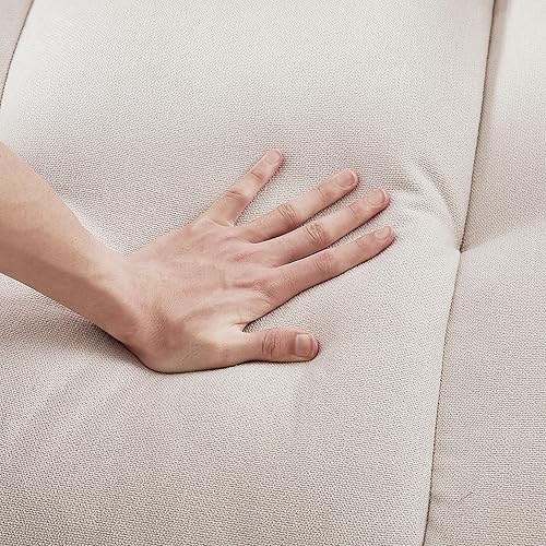 Miniatura 7 de Sofá futón moderno para siestas, sofá biplaza, 2 plazas, sofá cama convertible para el hogar, apartamento, oficina, espacio pequeño, juegos de