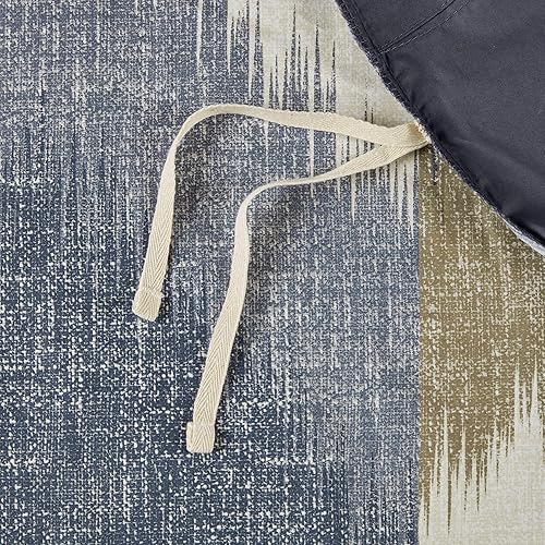 Miniatura 10 de Ink+Ivy Alpine - Juego de funda de edredón de algodón, Algodón, Marino, Full Queen