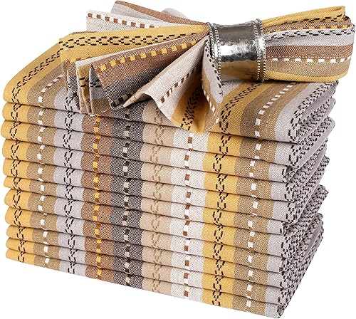 Miniatura 5 de Life By Cotton Juego de 12 servilletas de tela 100% algodón puro de 18 x 18 pulgadas, servilletas de boda, lavables a máquina, servilletas de