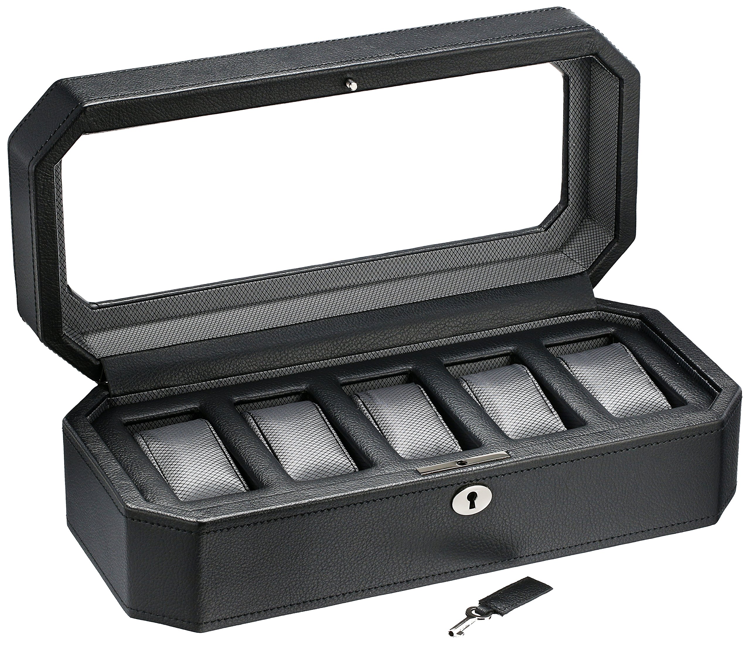 タ*6様 A*.様 時計ケース 5ピースウォッチボックス WOLF Amazon.com: WOLF Windsor 5-Piece Watch Box, Black - Features Five