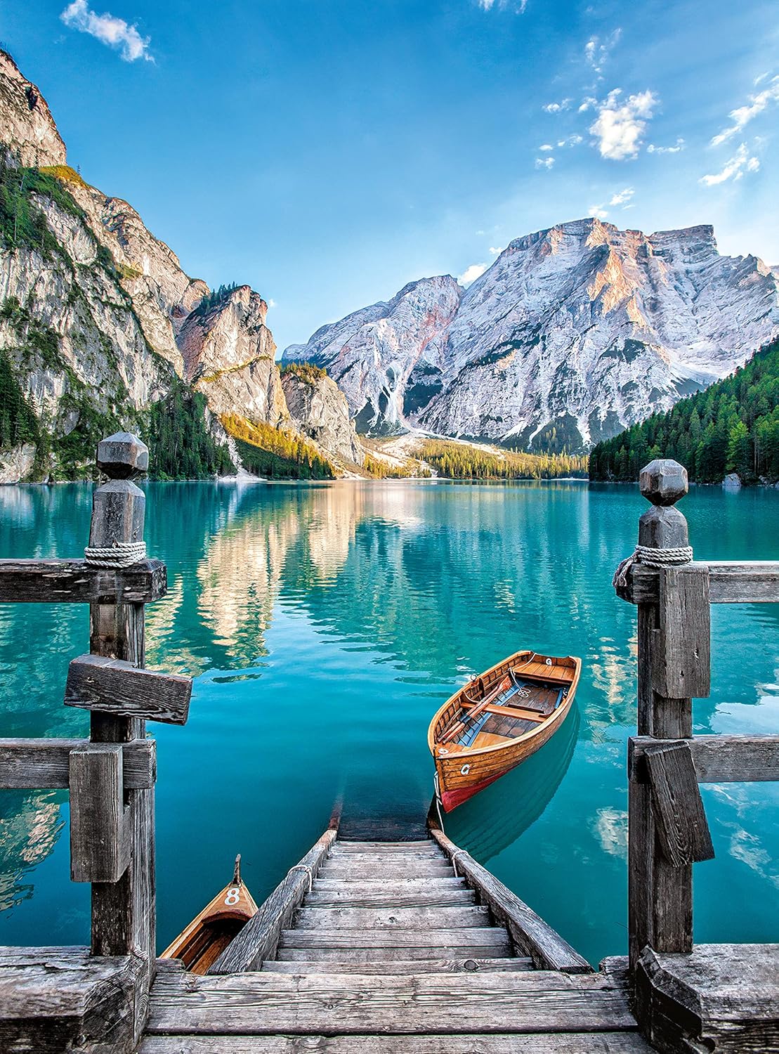 Clementoni Braies Lake, Italy, 500 Piece Jigsaw Puzzle for Adults (Square Box)