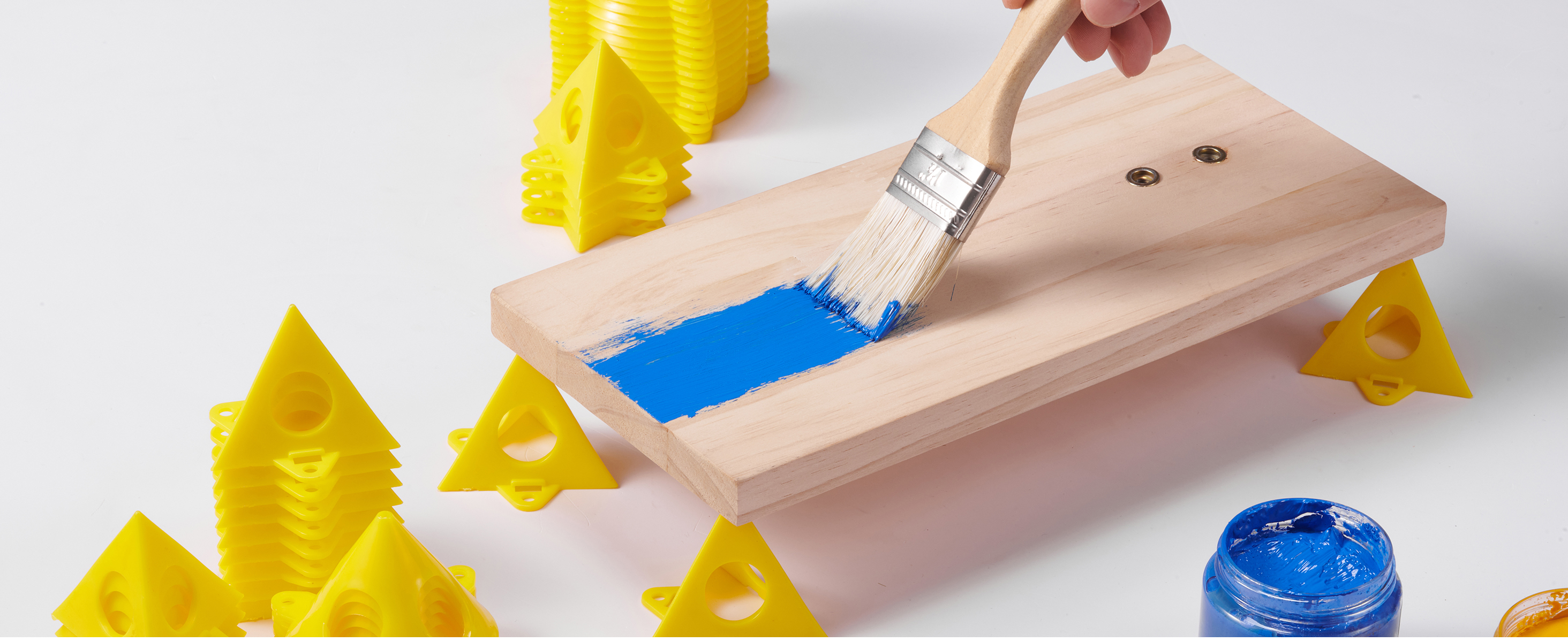 KATA 20-Pack Painter's Pyramid Stands - Mini Cone Risers For Canvas, Doors, & Painting Projects - View #9
