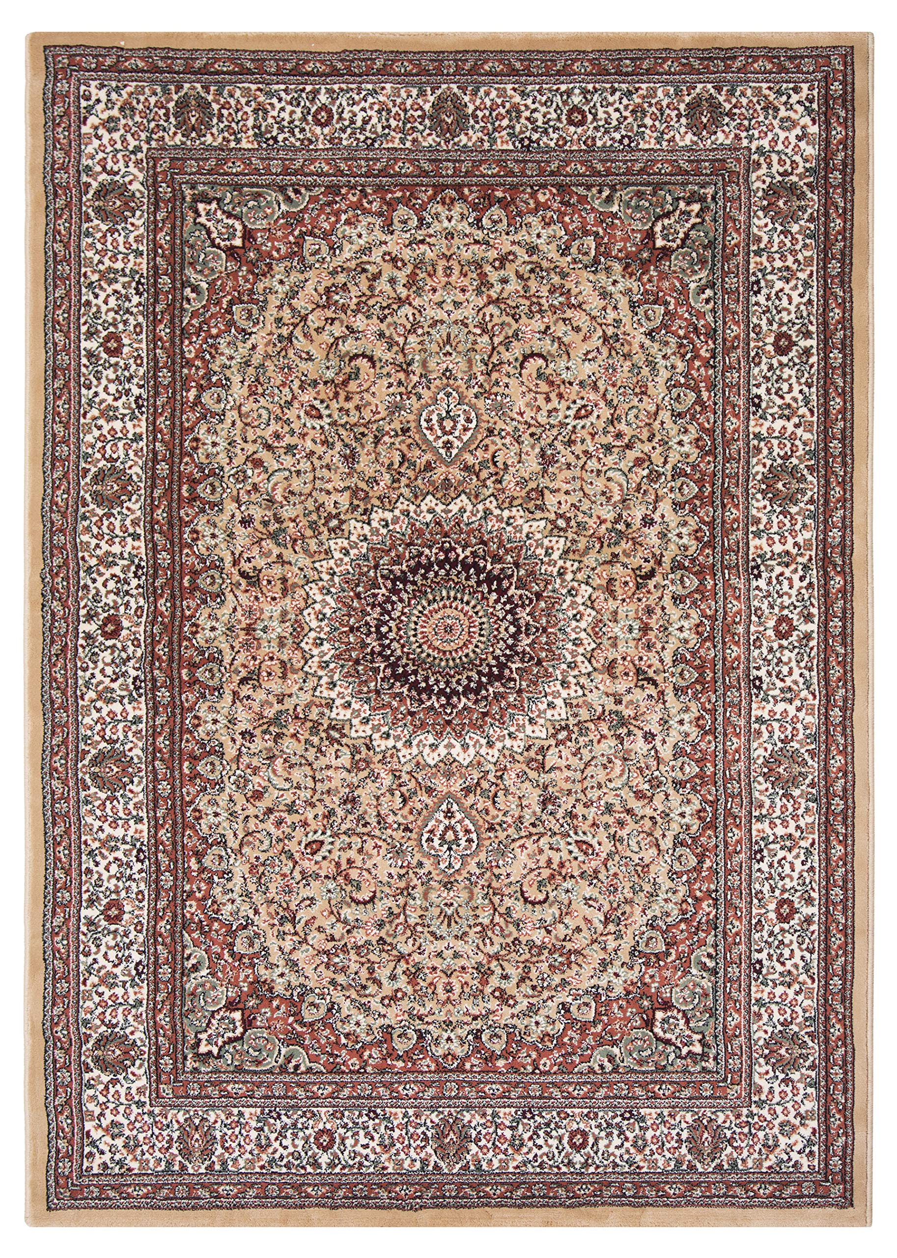 Carpet Galore Modern Classical Look Design Super Soft Carpet for for Your BEDROOMS & Living Room (Gold, 3x5 feet)