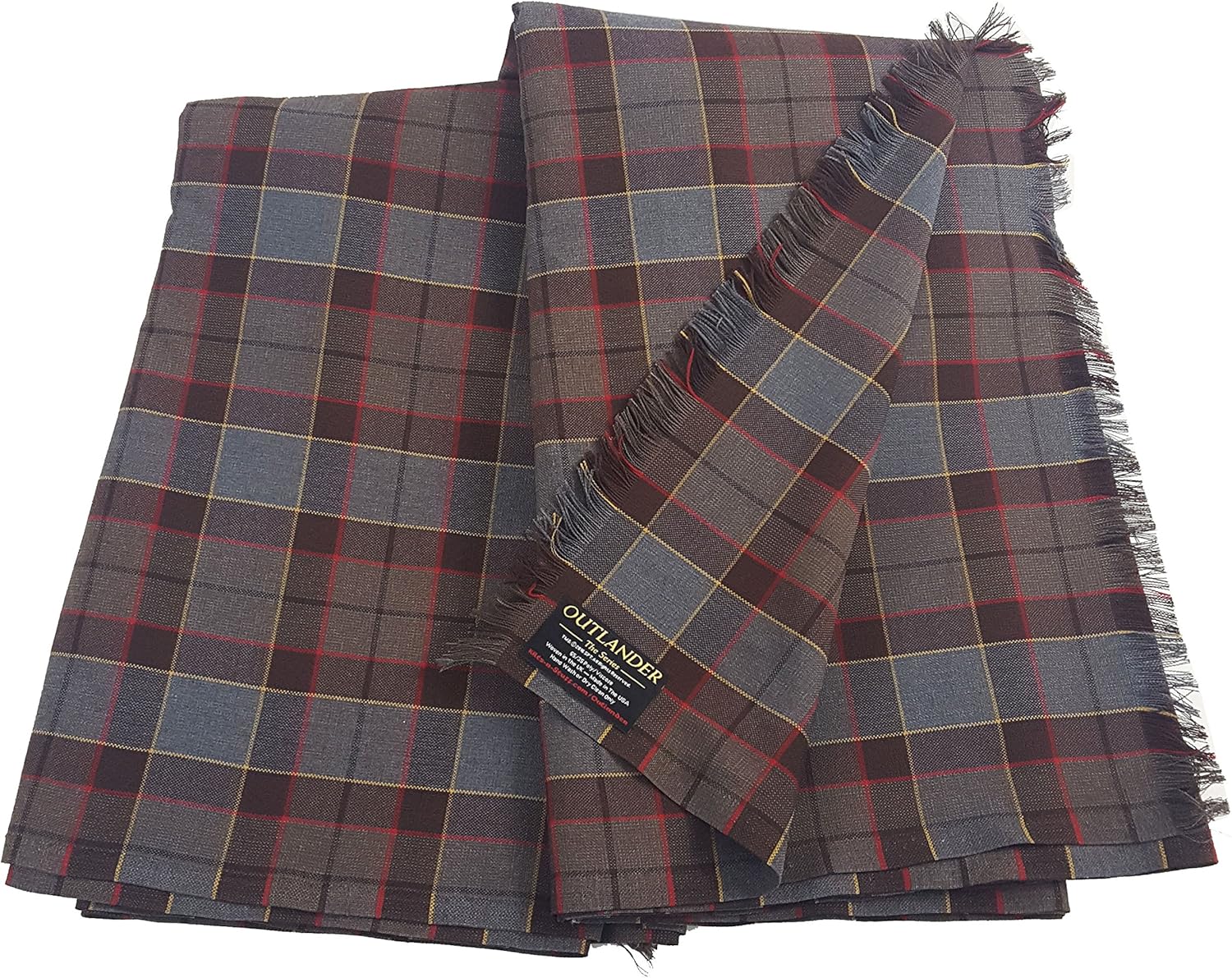 The Celtic Croft Outlander Fraser Great Kilt Poly/Viscose Tartan - Officially Licensed