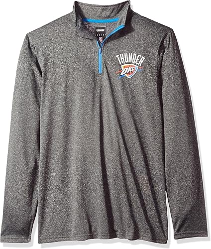Miniatura 14 de Ultra Game Mens NBA Official Quarter Zip Long Sleeve Pullover T-Shirt Color del equipo,Gris Caliente Carbón,Negro,https://www.amazon.com/dp/undefined