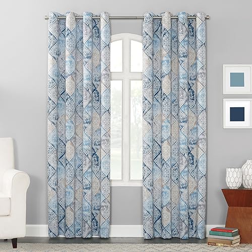 Blue Print Curtains Amazon Com