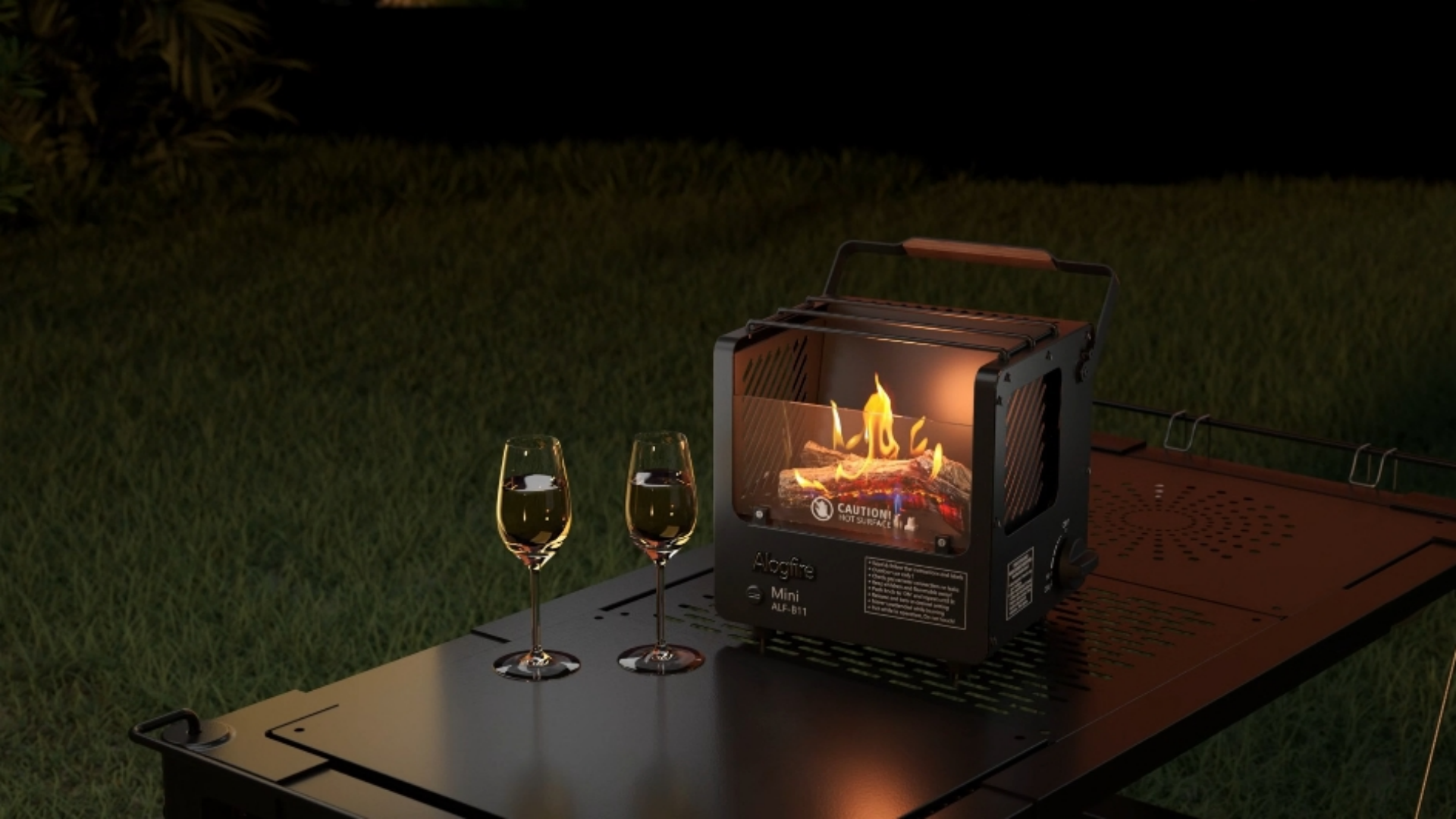 Amazon.com: Alogfire 3-in-1 Portable Gas Fire Pit, 5200 BTU Butane