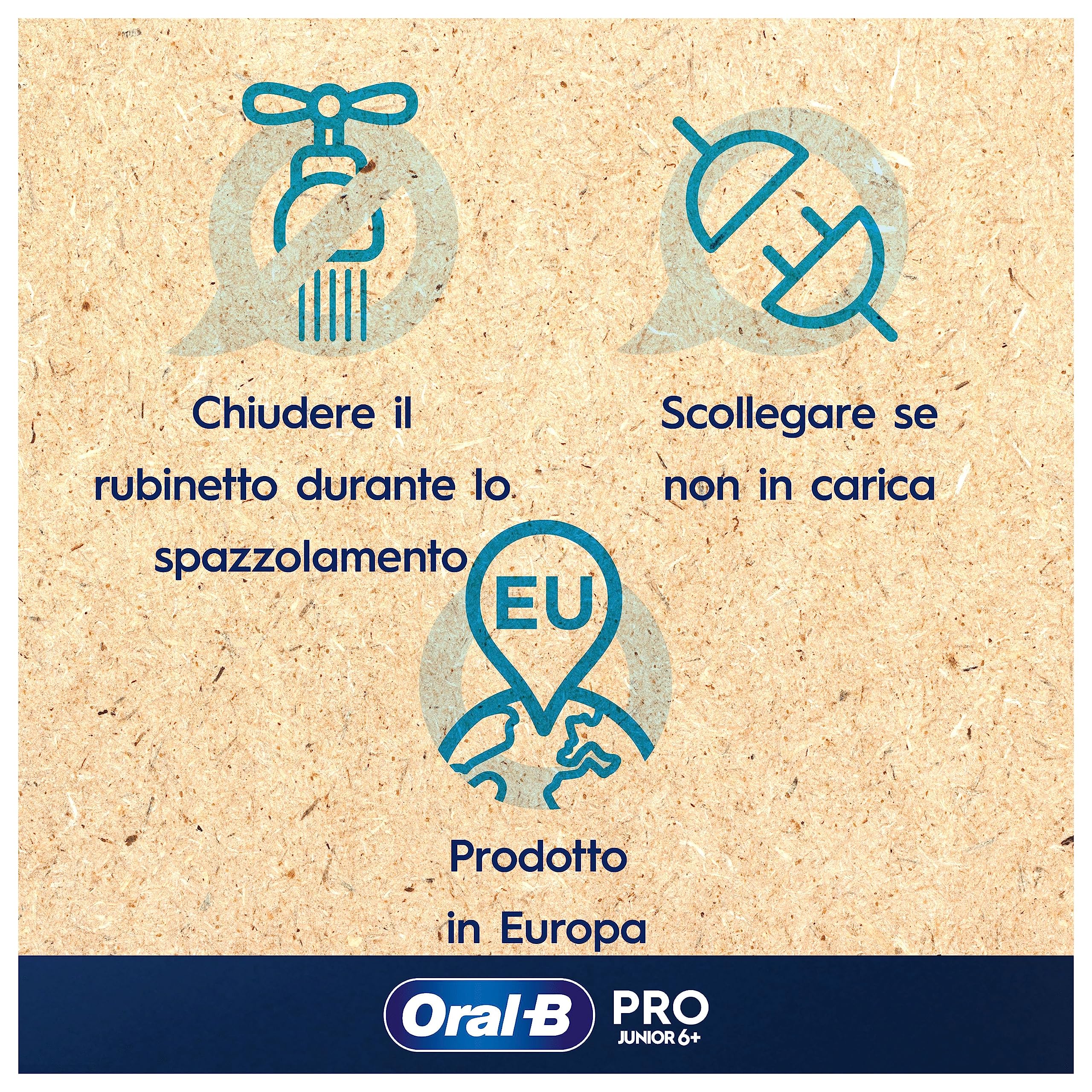 Oral-B Spazzolino Elettrico Pro Junior Disney Frozen, da i 6 Anni, Bianco | Dai i 6 Anni in Su, Ricaricabile, Testina di Ricambio per Spazzolino Elettrico, Gengive Protette, Pulizia Denti Efficace